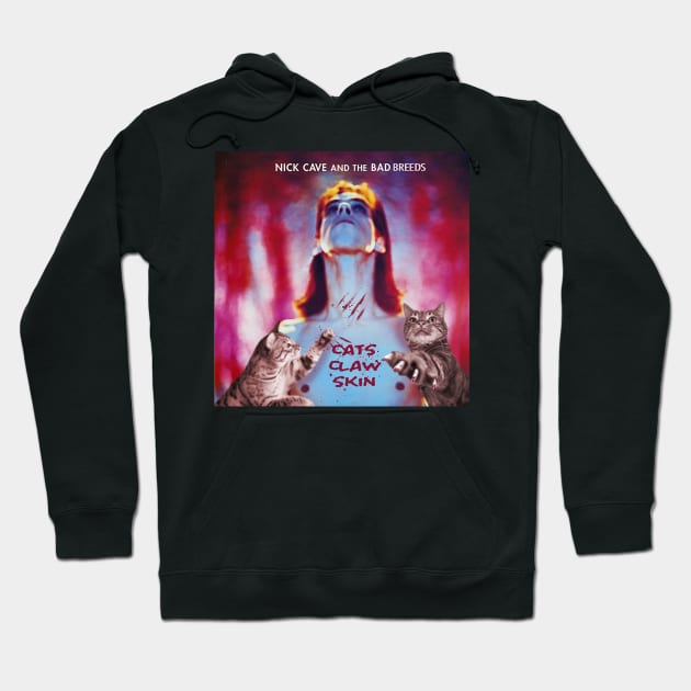 Nick Cave and the Bad Breeds - Cats Claw Skin Hoodie by Punk Rock and Cats